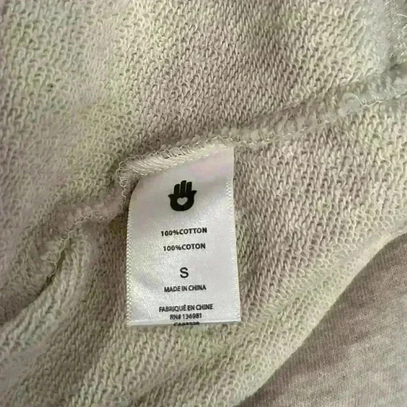 SPIRITUAL GANGSTER NWOT Love More Bridget Raglan Sweatshirt Oatmeal Size Small - Picture 8 of 11